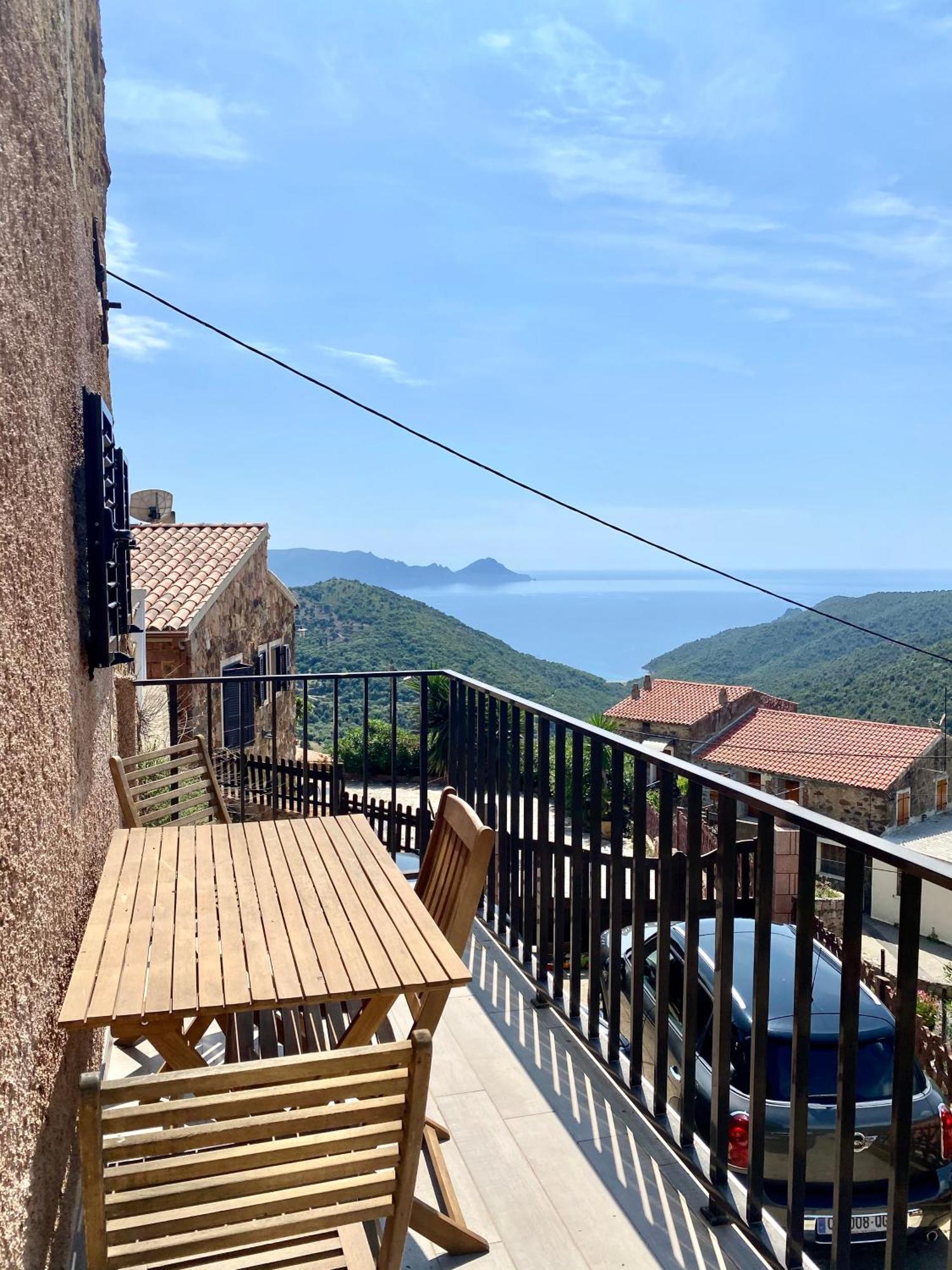 Studio Terrasse Vue Mer Clim Wifi Parking Partinello Luaran gambar